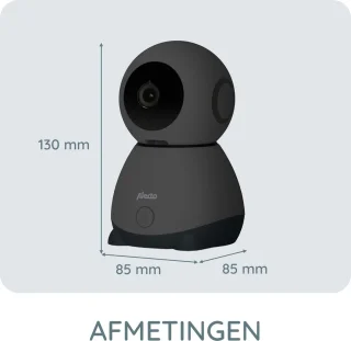 Alecto SMARTBABY10BK Wifi Babyfoon met Camera Zwart