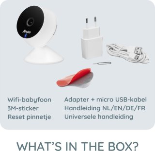 Alecto SMARTBABY5 Wifi Babyfoon met Camera Wit