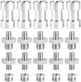 Allecto 1/4 inch 3/8 inch schroefdraad adapter