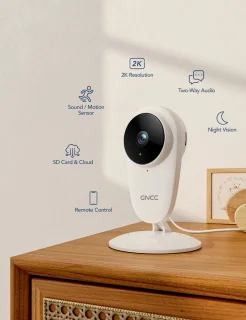 Amalee Babyfoon 2K Wifi Camera Indoor
