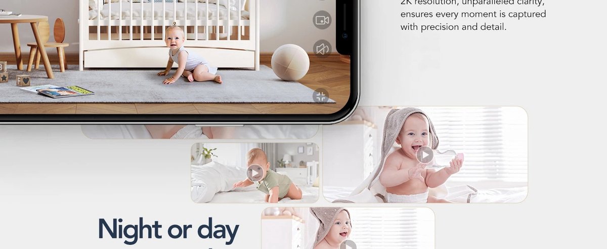 Amalee Babyfoon 2K Wifi Camera Indoor