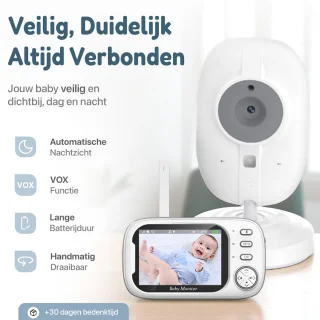 Ambargo Babyfoon met Camera 3.2" Scherm
