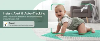 Arenti AINANNY B2 Wifi Baby Monitor met Camera en 5 inch Scherm