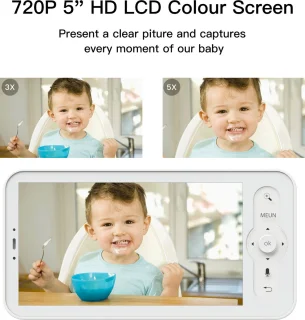 Arenti AINanny Baby Monitor 5 inch Ultra HD 2K