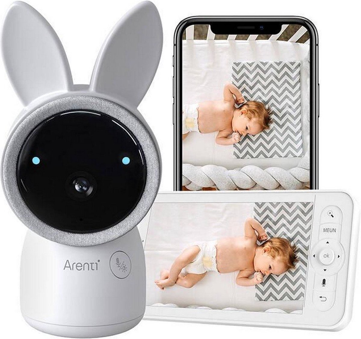 De Arenti AInanny Kit Plus Monitor in één oogopslag