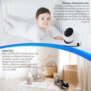 ARTHANE Babyfoon Met Camera 1080P HD Wifi