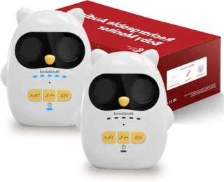 Audio babyfoon - draadloze intercom - wit