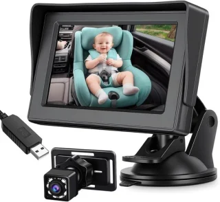 Auto baby monitor zwart