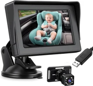 Auto babyfoon - zwart