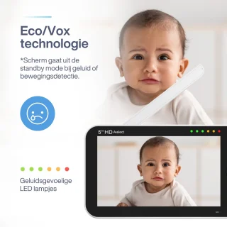 Avalect SafeNest 5 inch Babyfoon met Camera