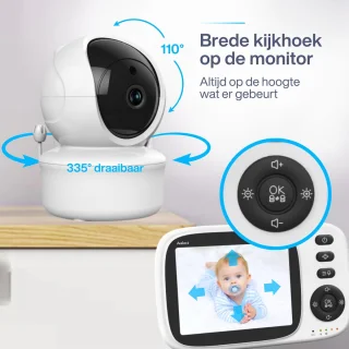 Avalect SmartNest Babyfoon 3,2 inch met camera