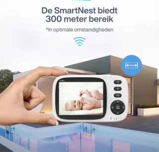 Avalect SmartNest Babyfoon 3,2 inch met camera