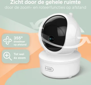 B-Care Moon Wifi Babyfoon Met 2 Camera's 5 Inch HD