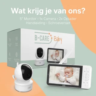 B-Care Moon Wifi Connected Babyfoon Met 5 Inch HD Monitor