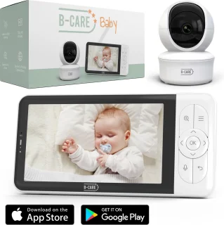 B-Care Moon Wifi Connected Babyfoon Met 5 Inch HD Monitor