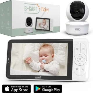 B-Care Moon Wifi Connected Babyfoon Met 5 Inch HD Monitor