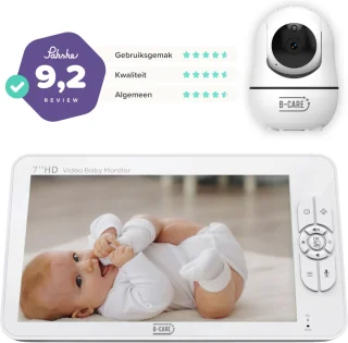 B-Care Sparkle Ultimate Babyfoon 3 Camera 7 Inch HD Monitor