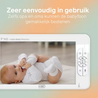 B-Care Sparkle Ultimate Babyfoon 4 Camera's 7 Inch HD