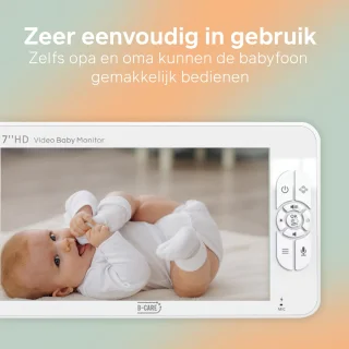 B-Care Sparkle Ultimate HD Babyfoon 7 inch Camera