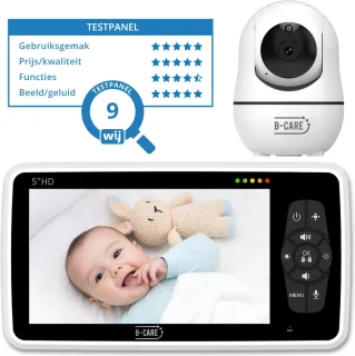 B-Care Star Supreme Babyfoon 3 Camera's 5" HD Monitor