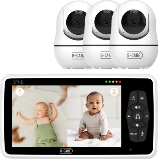 B-Care Star Supreme Babyfoon 3 Camera's 5" HD Monitor