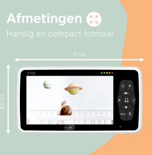 B-Care Star Supreme Babyfoon Met Camera 5 Inch HD