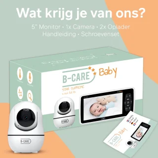 B-Care Star Supreme Babyfoon Met Camera 5 Inch HD