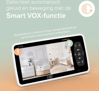 B-Care Star Supreme Babyfoon Met Camera 5 Inch HD