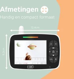 B-care Starlight Mini Babyfoon 2 Camera's 3.5 Inch LCD