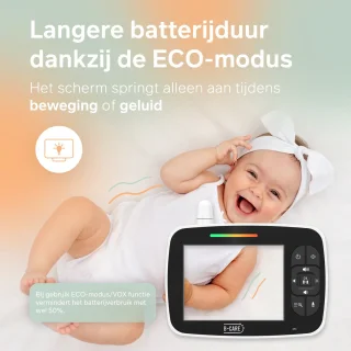 B-care Starlight Mini Babyfoon 2 Camera's 3.5 Inch LCD