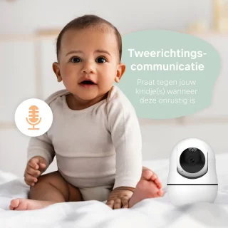 B-care Starlight Mini Babyfoon 2 Camera's 3.5 Inch LCD
