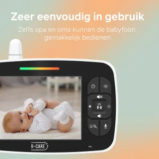 B-care Starlight Mini Babyfoon 2 Camera's 3.5 Inch LCD