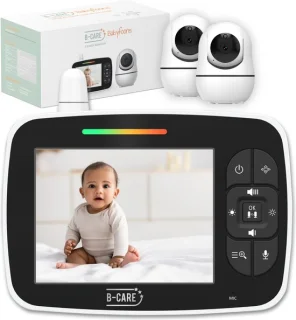 B-care Starlight Mini Babyfoon 2 Camera's 3.5 Inch LCD