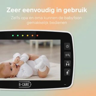 B-Care Twinkle Regular Babyfoon 2 Camera's 4.3" LCD