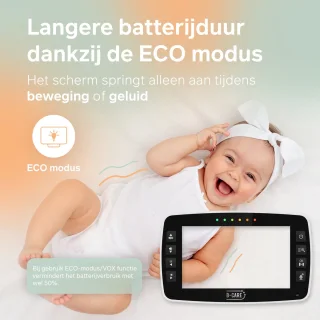 B-Care Twinkle Regular Babyfoon 4 Camera's 4.3 Inch LCD