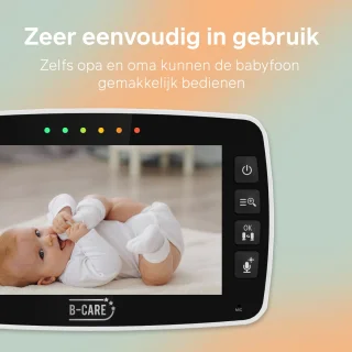 B-Care Twinkle Regular Babyfoon 4 Camera's 4.3 Inch LCD
