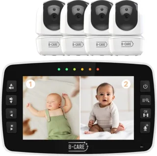 B-Care Twinkle Regular Babyfoon 4 Camera's 4.3 Inch LCD