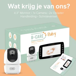 B-Care Twinkle Regular Babyfoon met Camera 4.3 Inch LCD