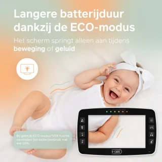 B-Care Twinkle Regular Babyfoon met Camera 4.3 Inch LCD