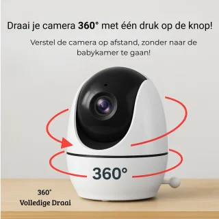 BABIVA Premium Babyfoon Full HD 4.3 inch met Camera