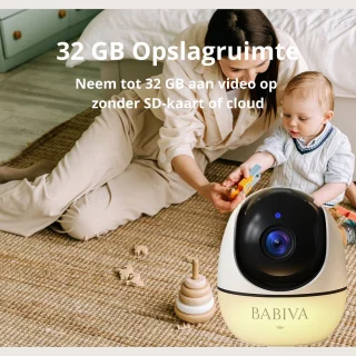 BABIVA Premium Babyfoon Full HD 4.3 inch met Camera