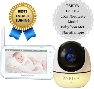 BABIVA Premium Babyfoon Full HD 4.3 inch met Camera