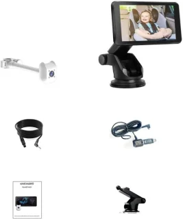 Baby achterbank monitor - zwart