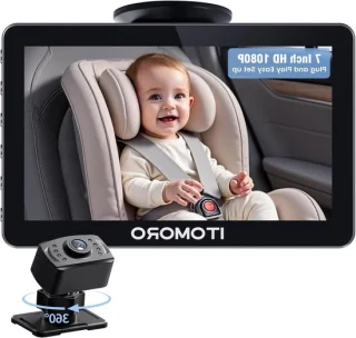 Baby auto camera - baby monitor - zwart