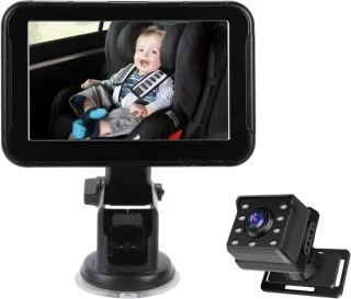 Baby autocamera - babyfoon auto - zwart