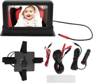 Baby autocamera - babyfoon auto - zwart