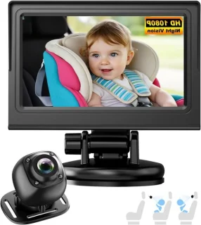 Baby autocamera babyfoon auto zwart
