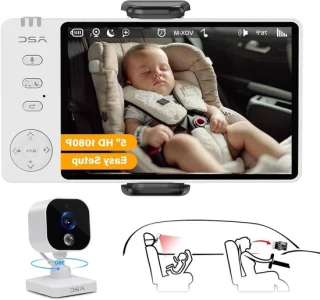 Baby autostoel camera met achterbankmonitor