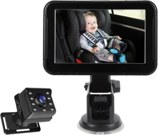 Baby camera autostoel monitor zwart