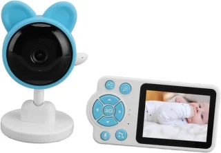 Baby Camera - Babyfoon Video - Baby Bewaken - Nachtzicht Tweeweg - 30 Uur Gebruik - Wit